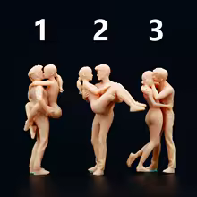 1:64 amantes pareja abrazo beso princesa abrazo mesa de arena en miniatura escena de villano modelo blanco necesita ser coloreado por usted mismo - AliExpress 