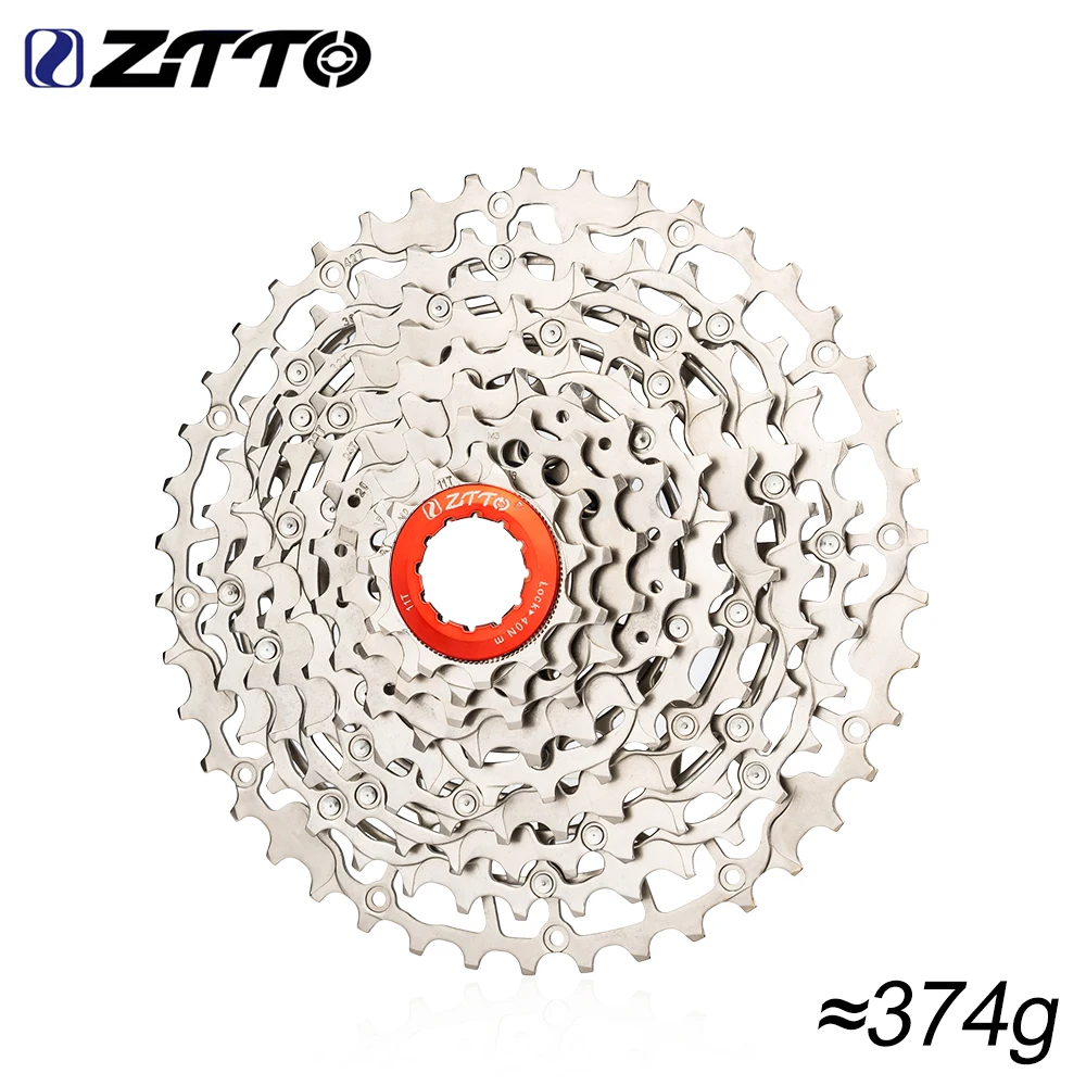 

ZTTO 9-скоростная сверхлегкая кассета с муфтой свободного хода, большая зубья 40 т/42 т, звездочка для альпинистского горного велосипеда MTB