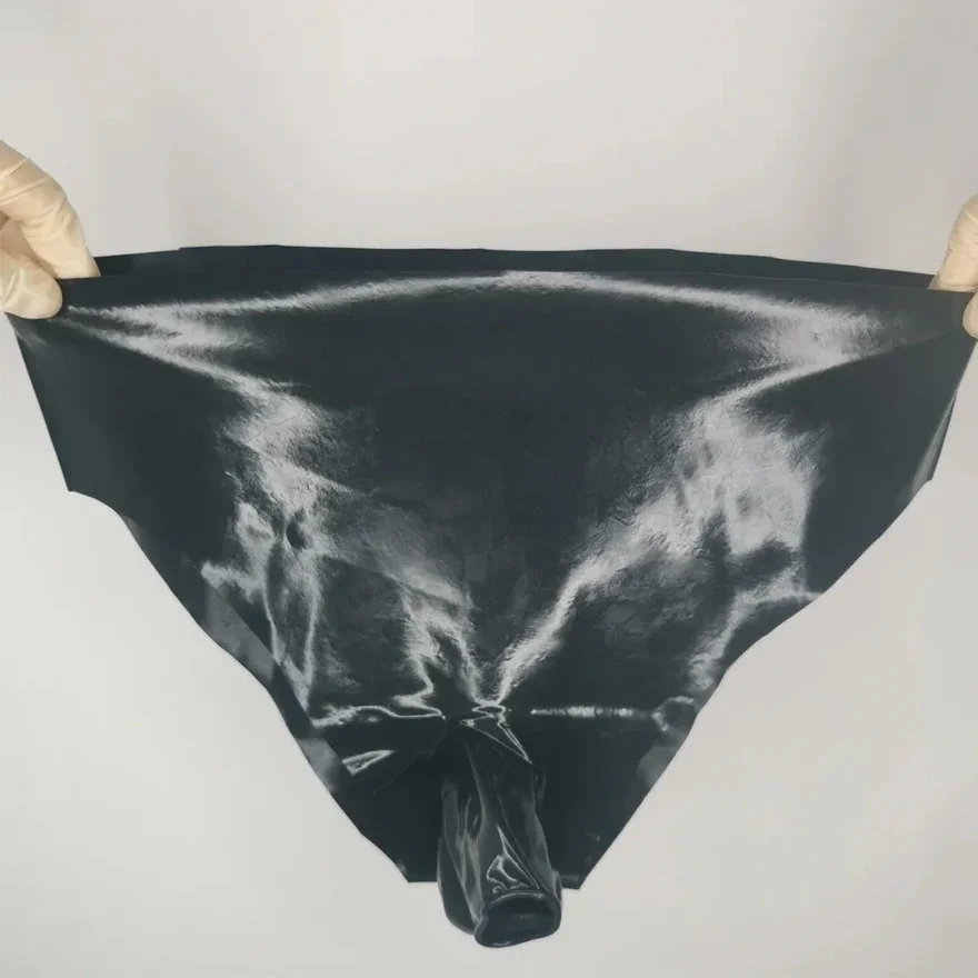 남성용 섹시한 라텍스 원피스 심리스 시스 브리프, 시시 커플 속바지, 고무 에로틱 언더팬츠 타이즈 팬티