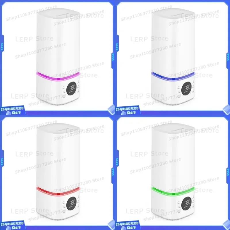 Smart LED Humidifier 7 Color Light Adjustable Mist Quiet Operation for Bedroom Sleep Aid Home Air Moisturizer Device