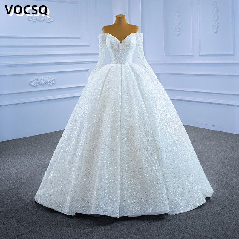 

Luxury 웨딩드레스 Wedding Dresses A-Line Off the Shoulder Sequin Bridal Ball Gowns for Wedding vestidos de novia vestidos novias boda