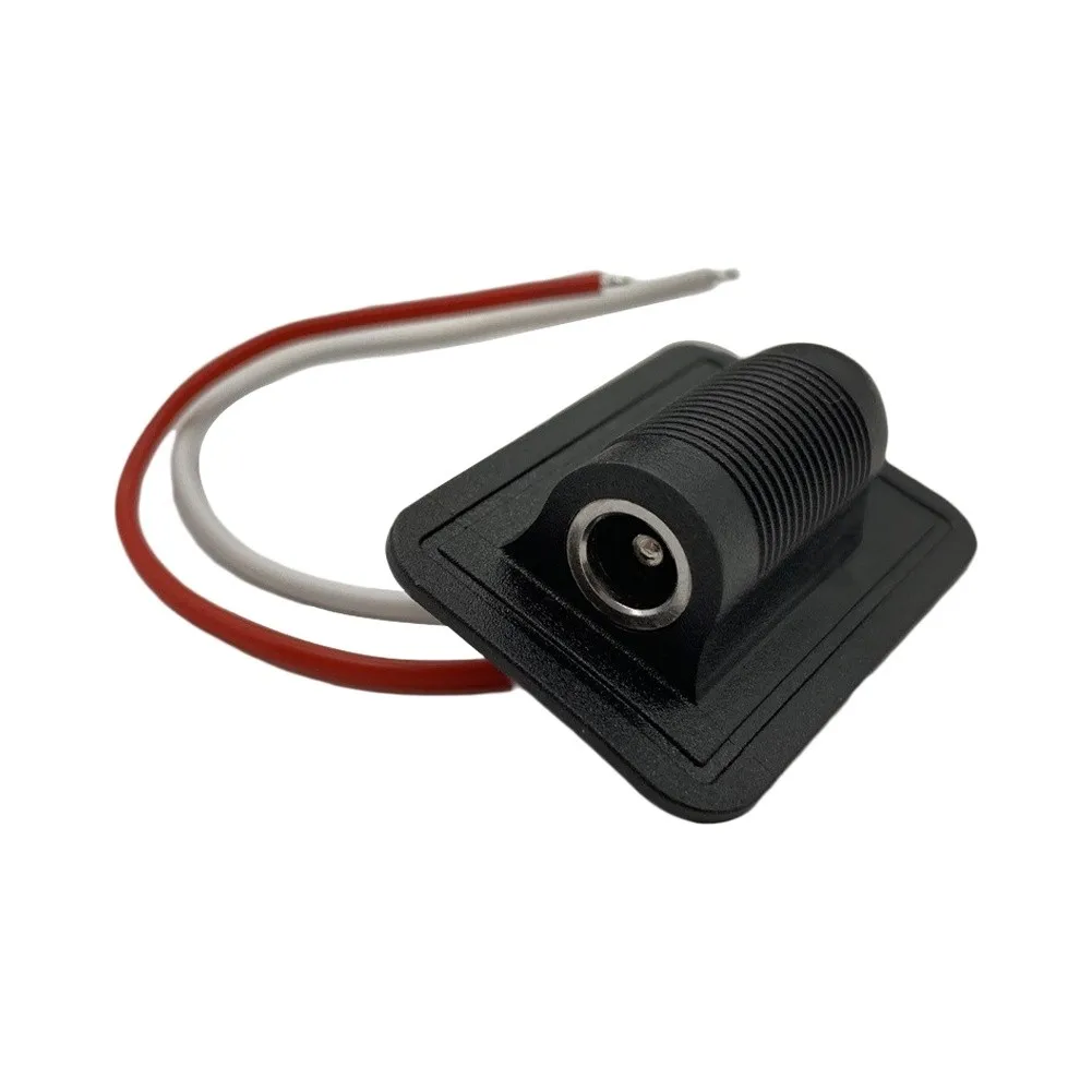 5521 Female DC Power Cord 5.5x2.1 mm with 10 cm Integrated Cable for 5.5 2.1 mm Jack Devices ABS Black 1 3 5 10 pcs