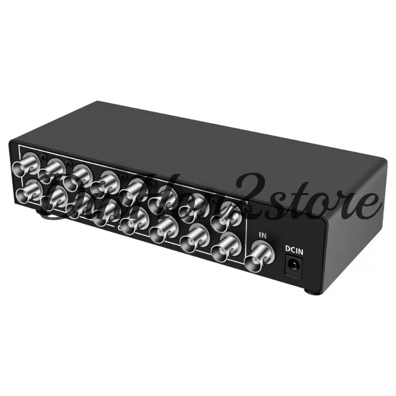 Video BNC distributor 1 in 16 out 16 port monitoring distributor 1x16 350M bandwidth HD 1080P
