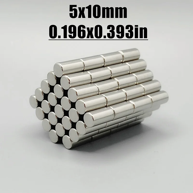 

5x10mm Round Shape 5*10mm Accessory 20/50/100/200/500/1000pcs for Garage Tool Kitchen Office Refrigerator Fridge 5mm X10mm