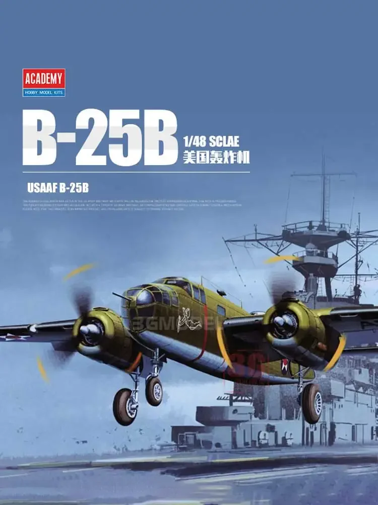 Academy DIY montaje modelo de avión Kit 12336 USAAF B-25B bombardero 1/48 montar