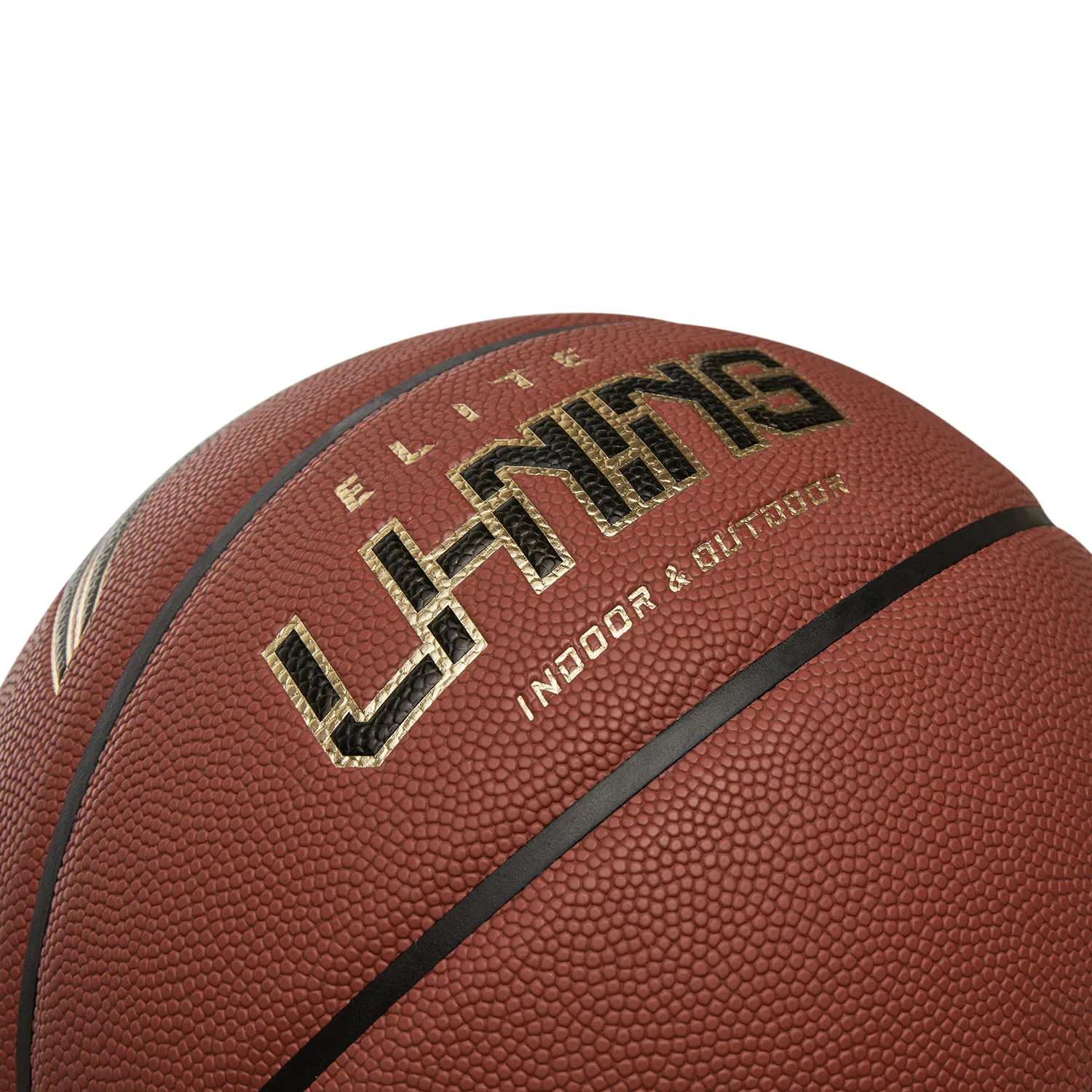 Balón de Baloncesto Li-Ning Unisex B8000 Elite para Interior y Exterior, Talla 7, Sin Inflar, Estable y Duradero, Balón de Competición LiNing ABQW009