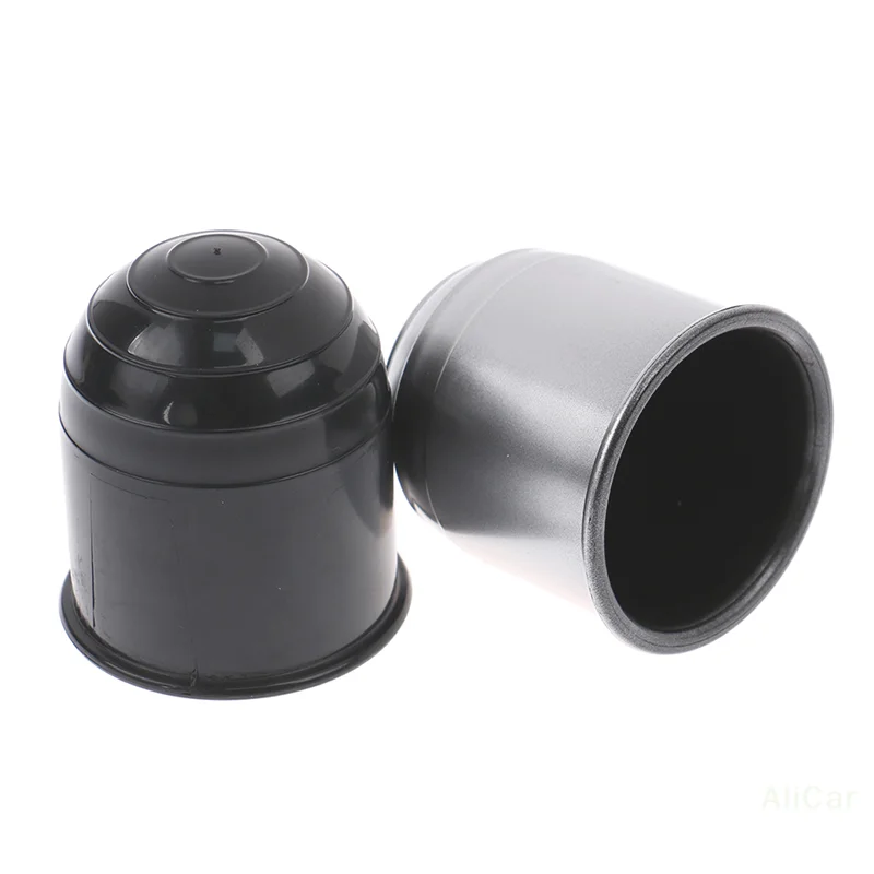 

Universal 50MM Trailer Tow Bar Ball Cover - Black/Silver Protective Cap for Trailer Accessories