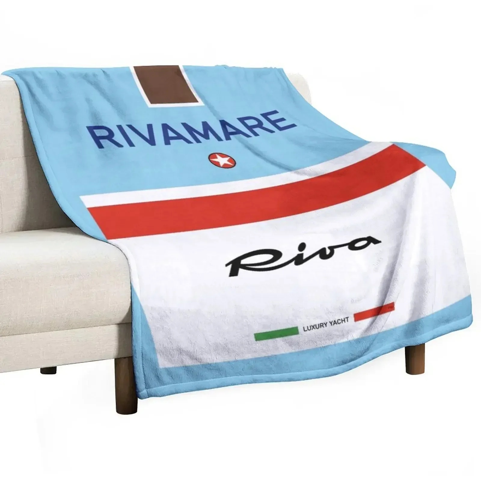 Riva Rivamare Aquarama Riviera Luxury Yacht Throw Blanket Plaid on the sofa decorative Sofas Blankets