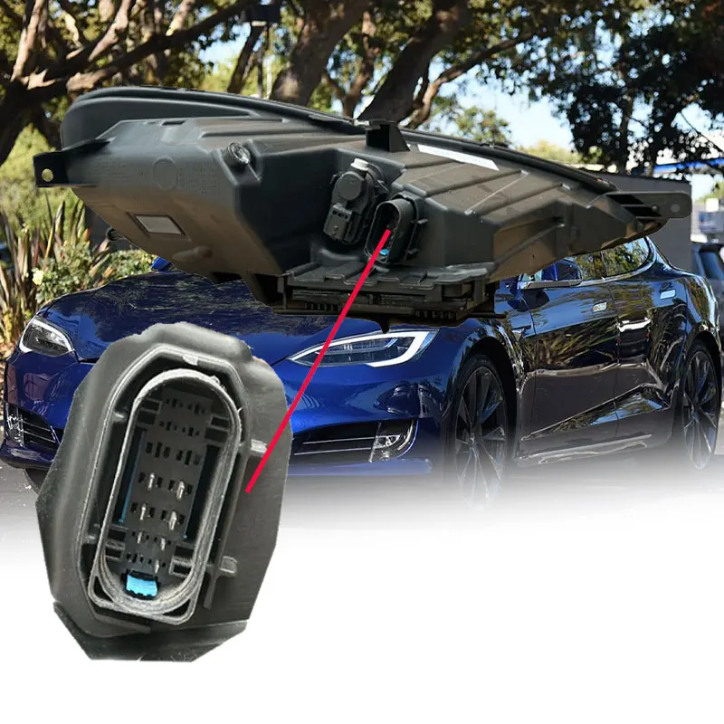 ترقية واستبدال نماذج جديدة من المصابيح الأمامية للسيارة LED 12 فولت 6000 كيلو للطراز S 2014-2019