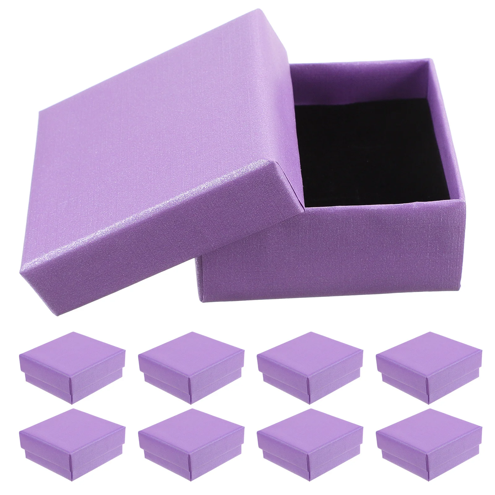 12Pcs Jewelry Storage Boxes Small Paper Gift Box Square Retro Organizer for Earrings Necklaces Rings Bracelets Jewelry Gift Box
