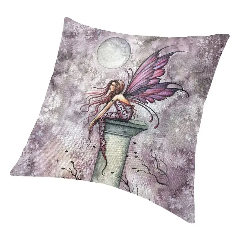 Watercolor Cushion Cover Modern Pillowcase Chair Decor Peach skin polyester pillowcase