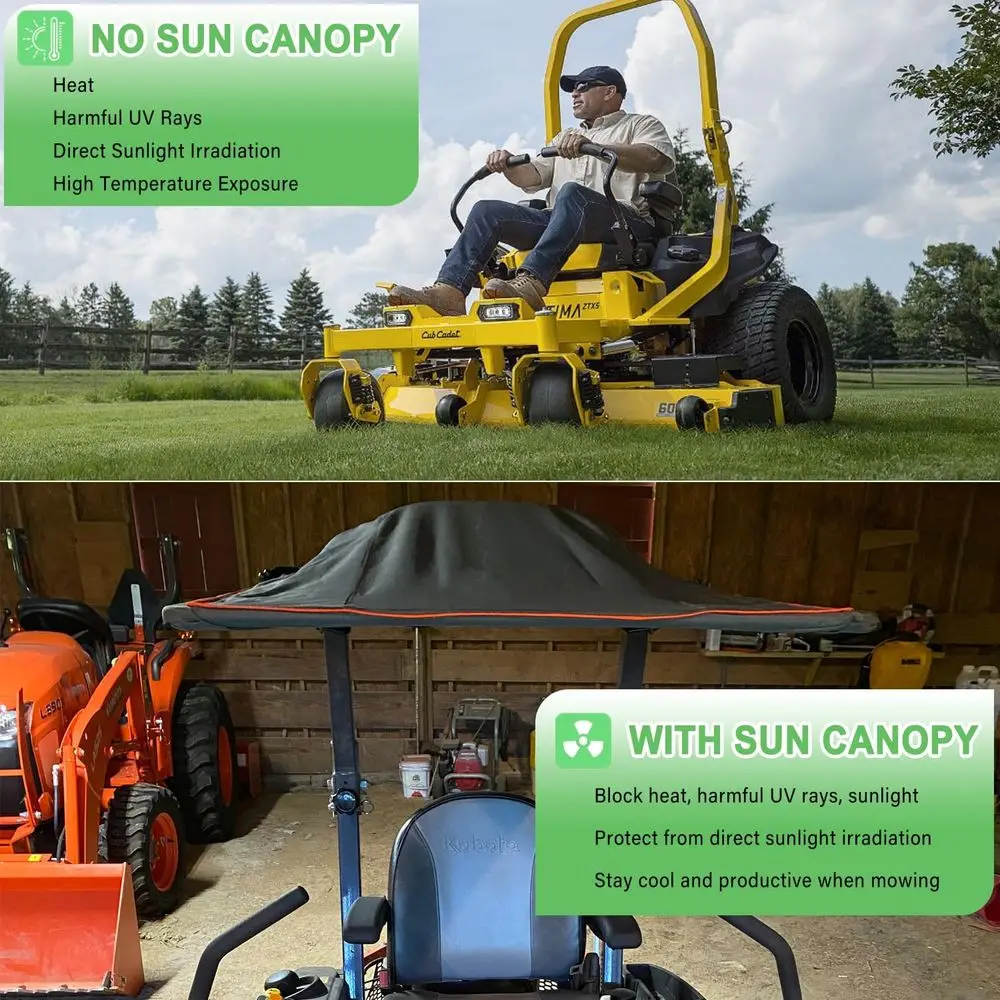 허스크바나 제로턴 모어용 유니버설 선쉐이드 캐노피 (ROPS 바 포함)