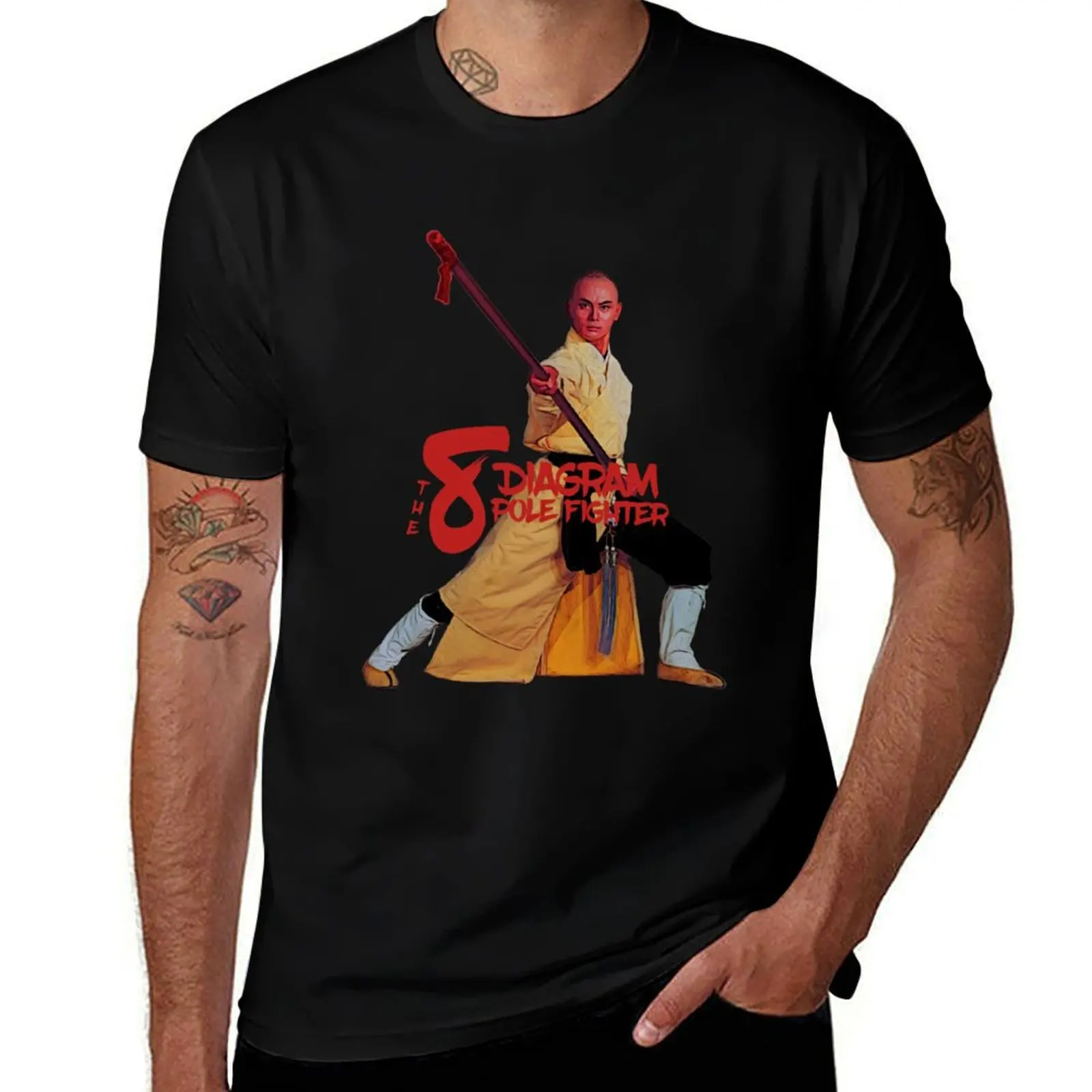 

Kung Fu Star Gordon Liu The Eight T-Shirt quick-drying quick drying essential t shirt Men's t-shirts