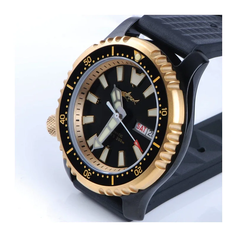 HEIMDALLR Wristwatch vintage diving watch NH36 sapphire waterproof men\'s left handed watch low price and free shipping