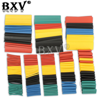 328PCS/LOT Size 5 Color Multicolor Polyolefin 2:1 Halogen Free Heat Shrink Tubing Combination Sleeve Packaging Tube Sample Pack