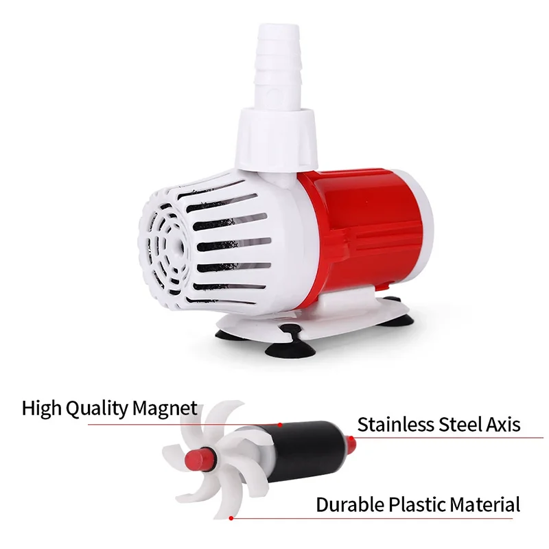 Silent Fish Tank Submersible Pump Bottom Suction Side Suction Filter Suction Manure Pump Small High Lift Fish Tank Change Pump
