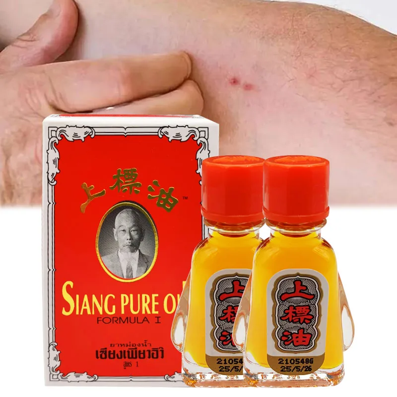 

SIANG PURE Shujin Pain Massage Oil Active Traumatic Injury Ankle Hips Legs Hurt Muscle Strain Sprain Potion Essential Pain Oil