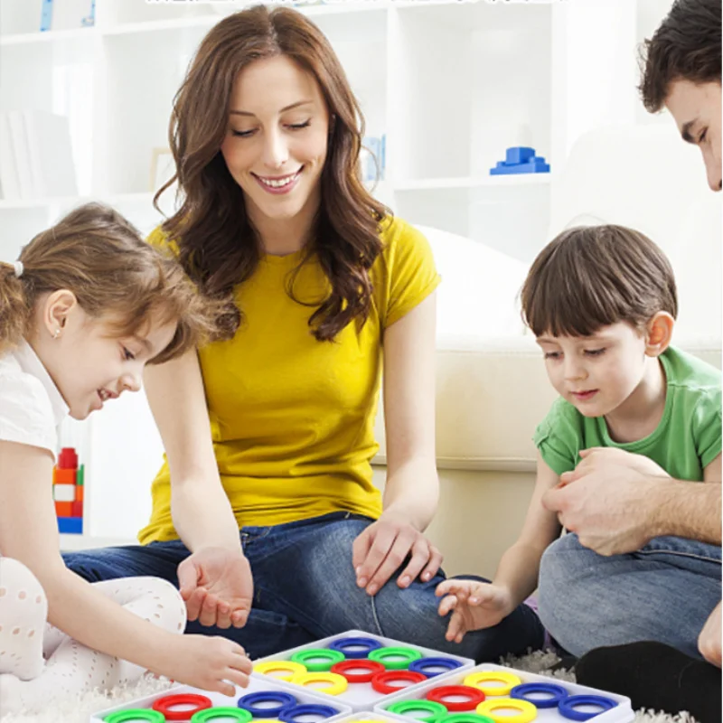 Puzzle kolorowe dla dzieci, zabawka, gra dwuosobowa, edukacja wczesnoszkolna, gry zapewniające bezpieczeństwo, poprawiające rozpoznawanie kolorów u dzieci, nowość