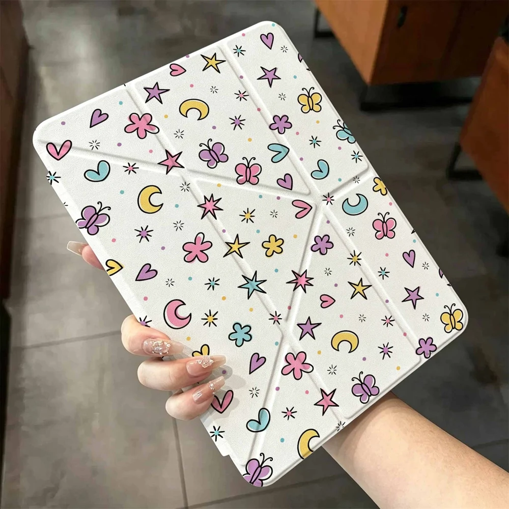 Trending Kawaii Doodles For Samsung Galaxy Tab A8 A9 A11 S6 S7 S8 S9 S10 FE Plus Lite Protective With Pen Slot Tablet Case