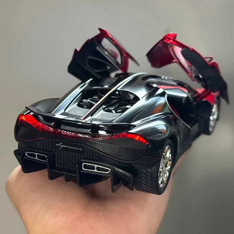 1:24 Bugatti Tourbillon Supercar Alloy Diecast Metal Model Car High simulation ornaments Decoraitons Hobby Collectibles Holiday