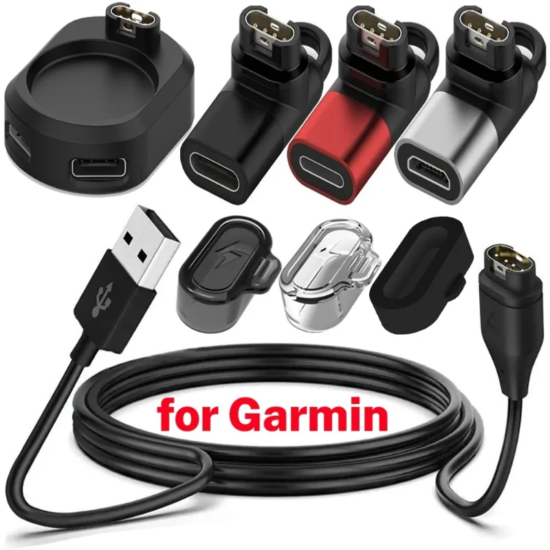 

Адаптер зарядного устройства USB C для Garmin Fenix 7 6 5 7X 6X Forerunner 955 935 255, зарядное устройство для часов IOS, зарядное устройство Micro USB Type C