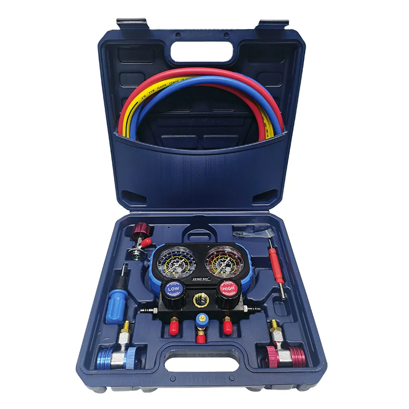 

Suitable for spot wholesale automotive air conditioner refrigerant gauge black valve body fluoride pressure gauge 134a snow type