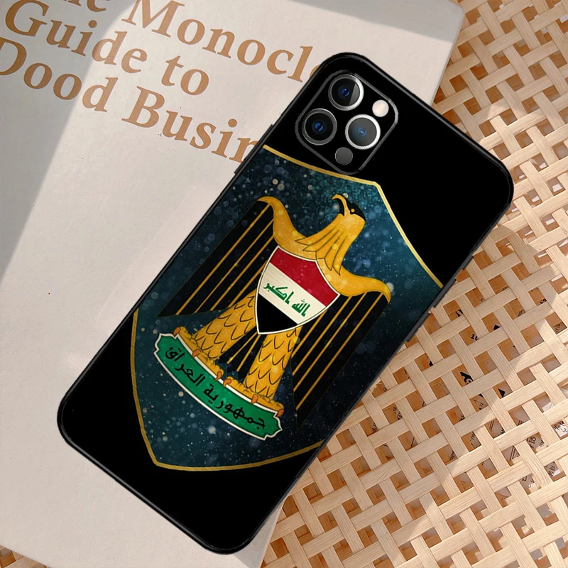 Iraqi Iraq Flag Cover For iPhone 12 11 13 14 15 Pro Max Mini 8 7 Plus SE 2022 2020 XS Max X XR Phone Case