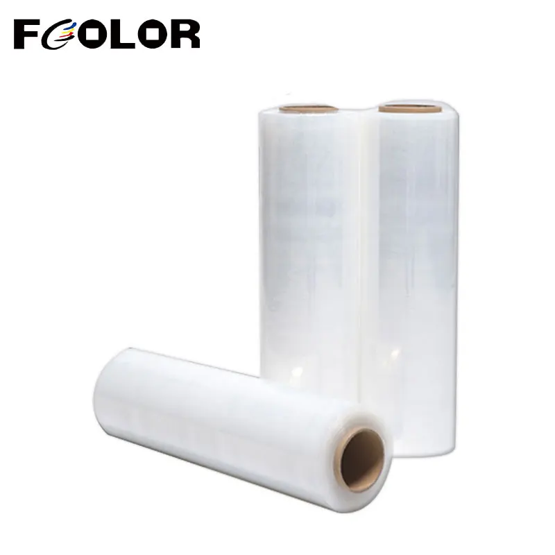 Fcolor Hot Peeling DTF PET Film Roll 60CM x 100M PET Film Direct Transfer Film for T-shirt Clothing Printing Heat Transfer Film