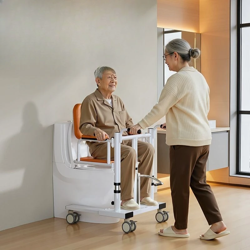Disabled lifting machine Elderly care artifact Paralyzed patients Multifunctional bed shifting toilet chair Hydraulic lift