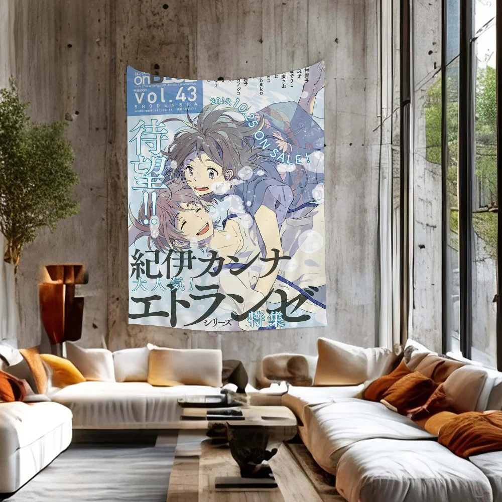 

Anime Movie Umibe No Etranger Anime Tapestry Art Science Fiction Room Home Decor Wall Art Decor