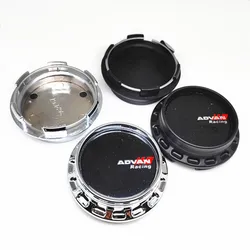 4pcs Advan 67mm 62mm Wheel Center Caps for C-307-1 CAP 655 LG1309-79 Car Rims Dust Proof Hubcaps Cover Emblem Badge