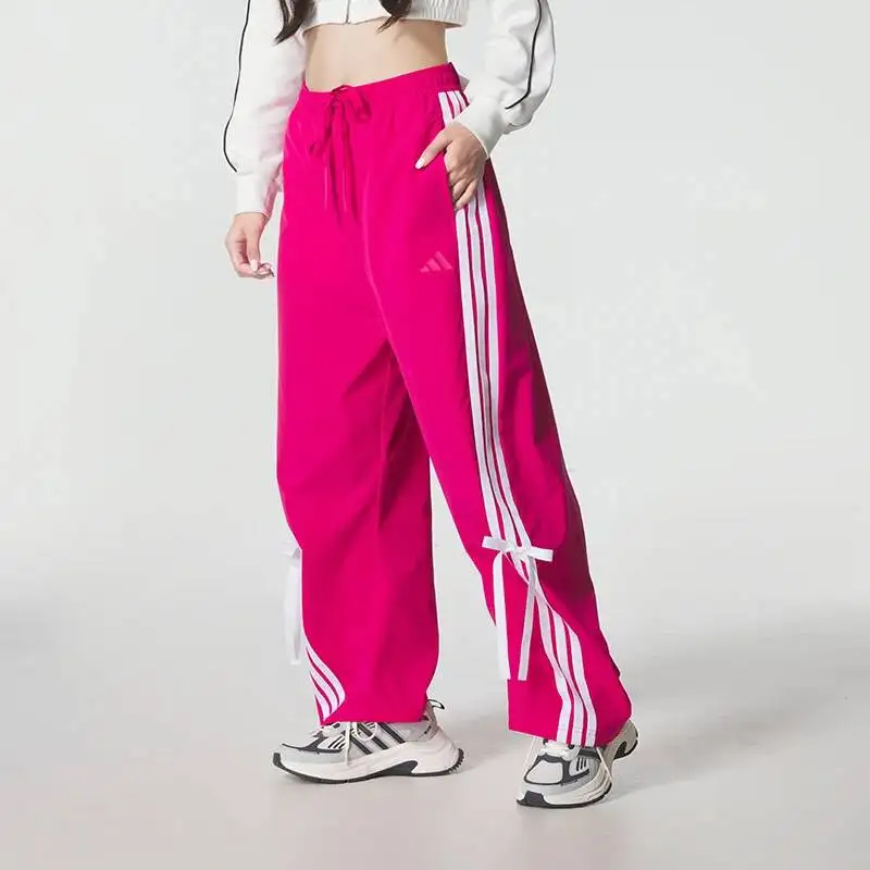 

2026 new Adidas Women's Autumn Sports Fitness Training Running Workout Casual Fashion Woven Long Pants KR8708 KR8706