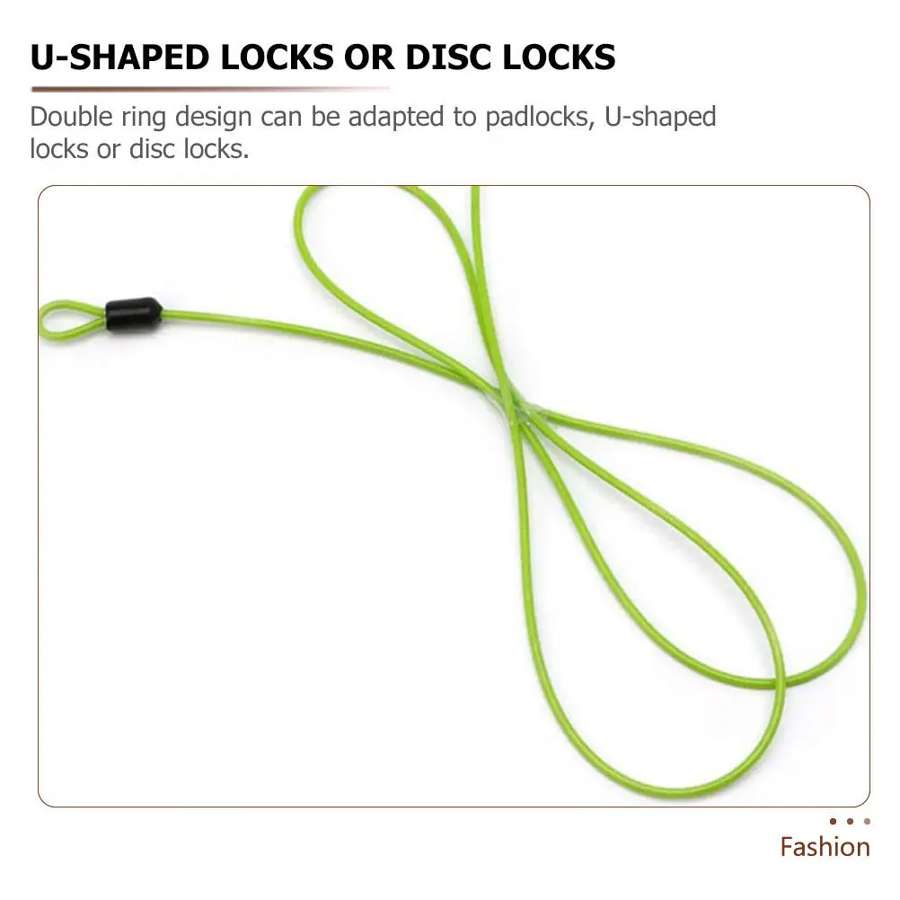 

1 шт. стальной тросовый замок, сверхпрочный, водонепроницаемый, для велосипеда, мотоцикла, чемодана, с защитой от угона, надежная фиксация, портативный