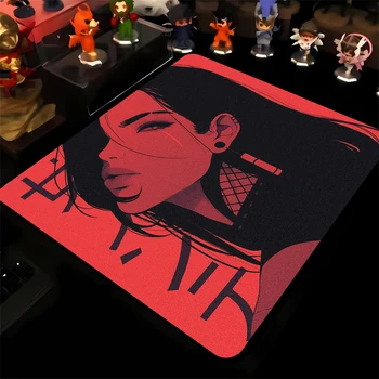 Oyun profesyonel Premium Anime kız fare Mat 45x40 e-spor oyun Mouse Pad oyun ultra ince yüzey dengesi kaymaz Mousepad