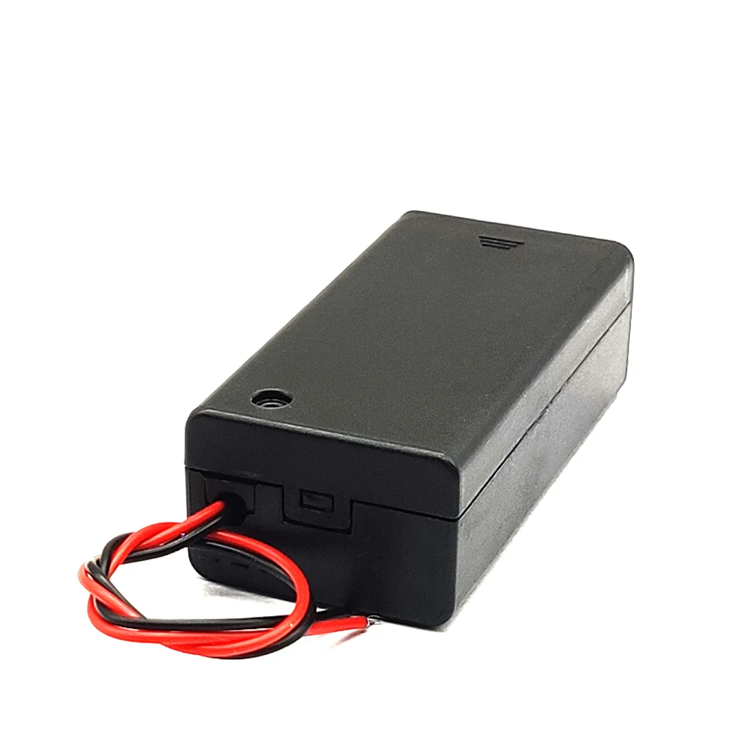 5Pcs 9V Battery Holder 9V Box 9V Battery Clip Holder With Wire Lead ON/OFF Switch Cover 9V Battery Case