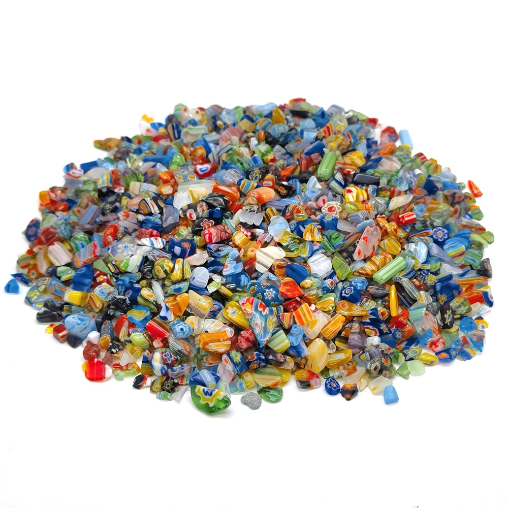 

Wholesale bulk Lot Thousand Flower Glass Natural Stones Crystal Material Gravel Stone Chips Ore Minerals Specimen Aquarium Decor