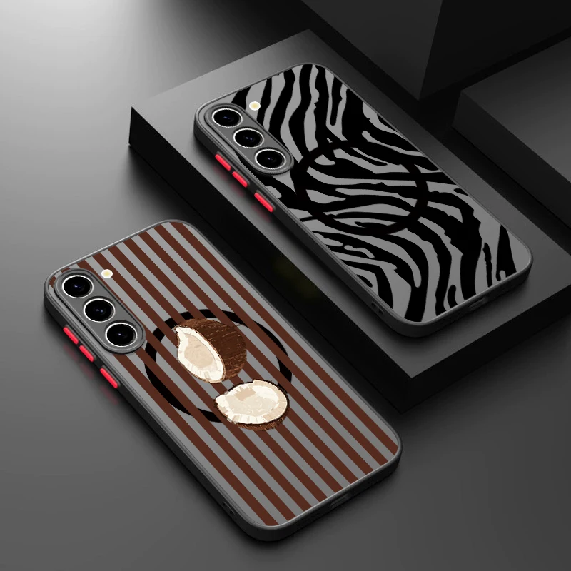 Zebra Stripe Print Magnetic Phone Case For Samsung Galaxy S26 S25 S24 Ultra S25 S23 FE A57 A56 A37 A17 A55 A16 A26 A36 A15 Cover