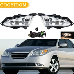 Headlight Light Lamp DRL For Hyundai Elantra 2007 2008-2011 Clear Front Fog Lights w881 27W Bulbs 922012H000 922022H000