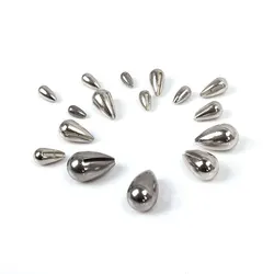 Tear Drop Tungsten Ice Jig Head DIY Ice Fishing Jig Ice Fishing Without Hook 2.7-7mm Hooks Fishing Tungsten DIY Ice Jig Hook