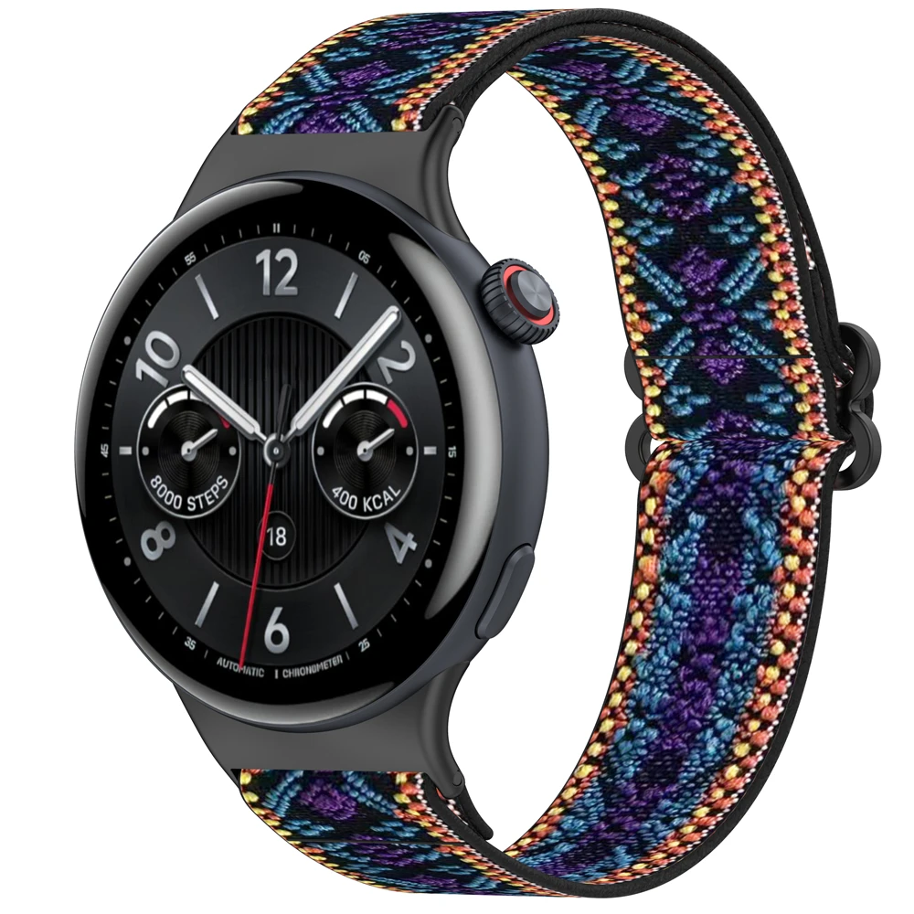 حزام نايلون مرن مضفر لساعة vivo Watch5 / IQOO 5 سوار معصم رياضي قابل للتعديل #6