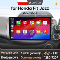 Junsun Car Radio for HONDA FIT JAZZ 2007 2008 2009 2010 2011 2012 2013  Wireless CarPlay Android Auto GPS 4G intelligent Audio