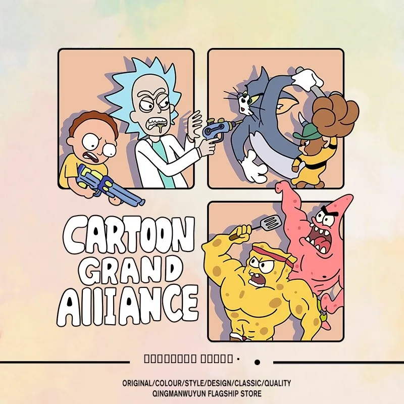 

Толстовка с капюшоном Fce с мультяшным принтом для мальчиков, осенне-зимняя, унисекс, из смесового хлопка и полиэстера, теплая