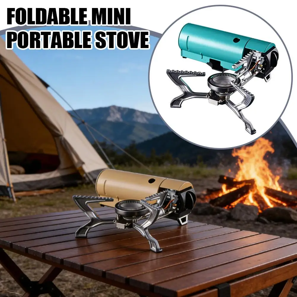 

Portable Folding Camping Gas Stove All-In-One Cassette Stove Outdoor Picnic Cooking High Fire Burner With Electronic Ignition