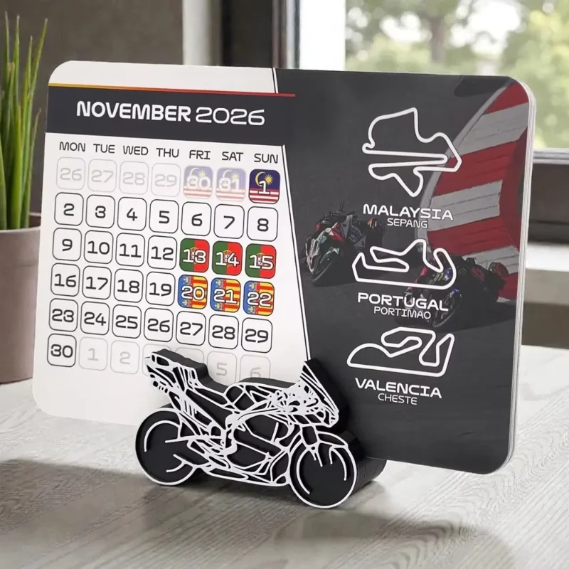 

2026 Sports Motorcycle Racing Calendar Racing Paper Calendar Desktop Station Calendar Home Decora Formula Racing Calendar