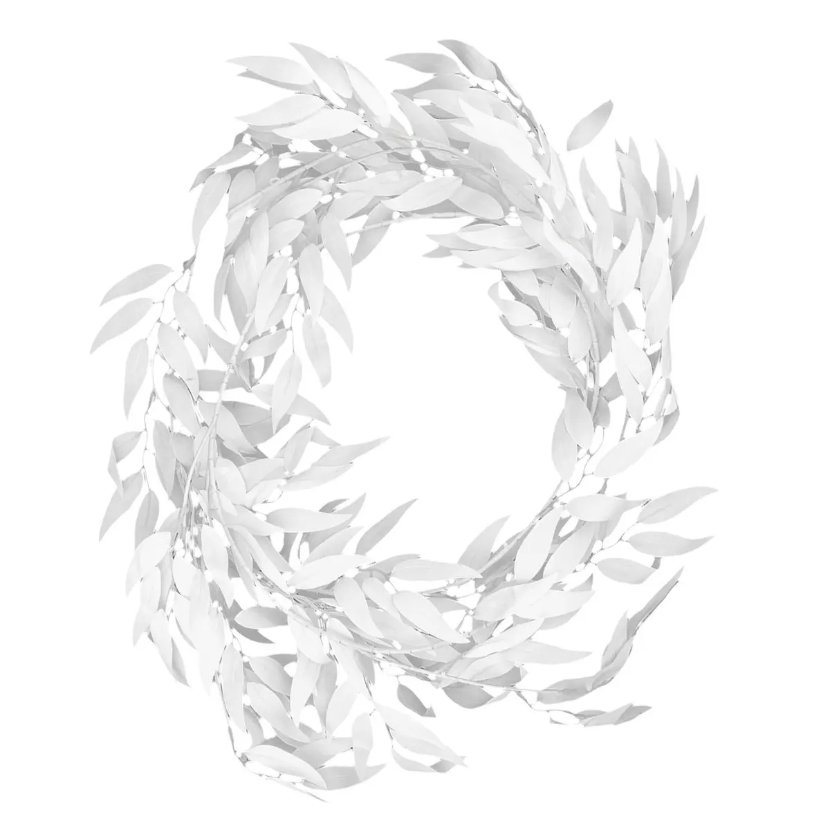 

1pc Simulated Willow Garland Simulated Rattan Artificial Rattan Decor For Wedding Party Home Office Decoration White