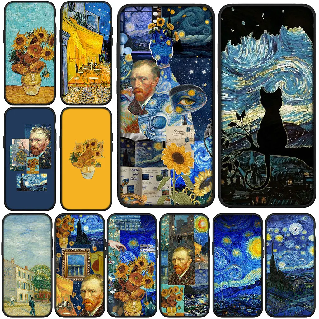 Чехол для Samsung Galaxy A56 A26 A36 A10 A20 A53 A30 A31 A32 A50 A51 A52 A12 A33 A14 Starry Night Van Gogh Sky Art Чехол для телефона