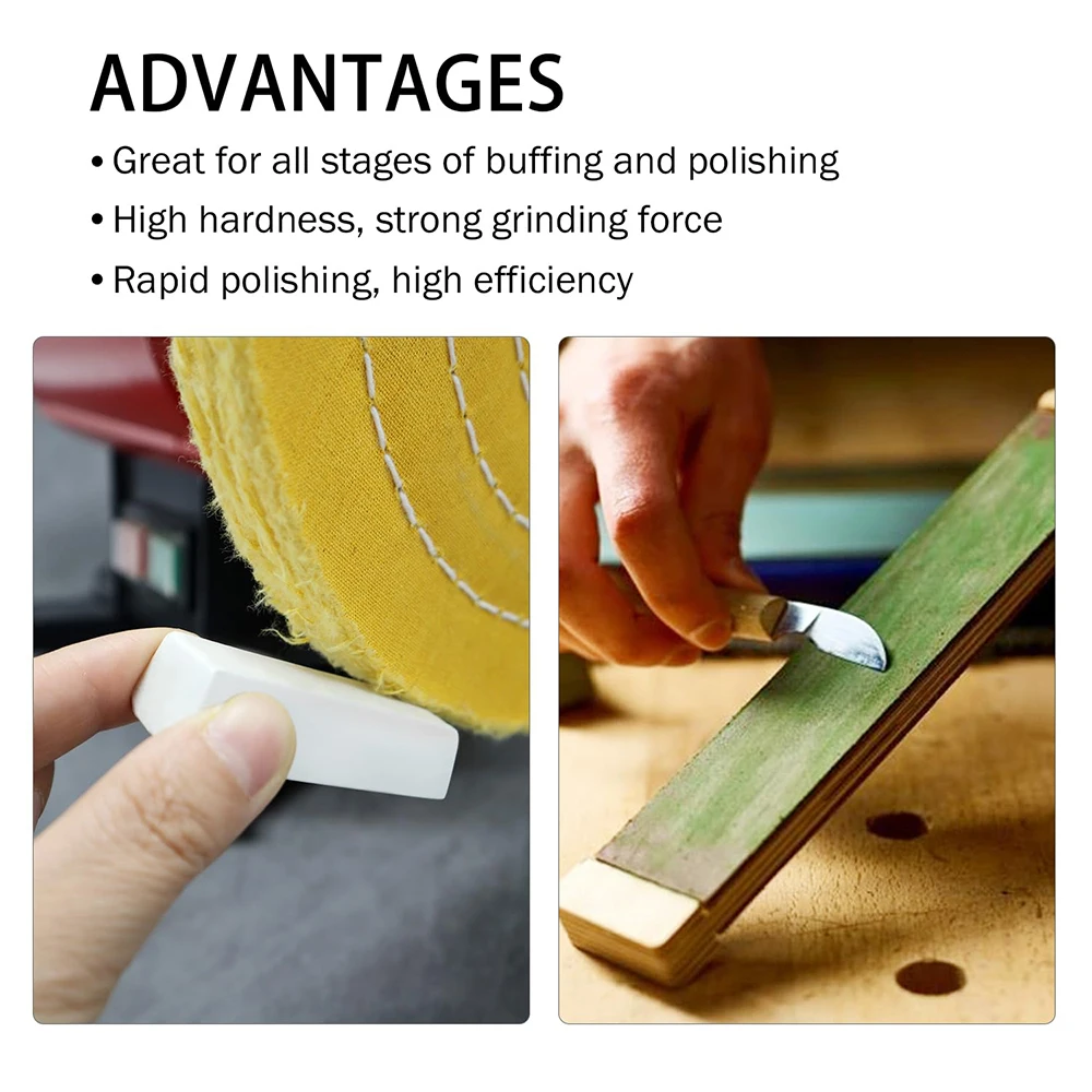 Pasta de cera para pulir, cera blanca y verde, Metal, acero inoxidable, cera para pulir, madera, vidrio, Jade, pulido, espejo brillante, pulido fino