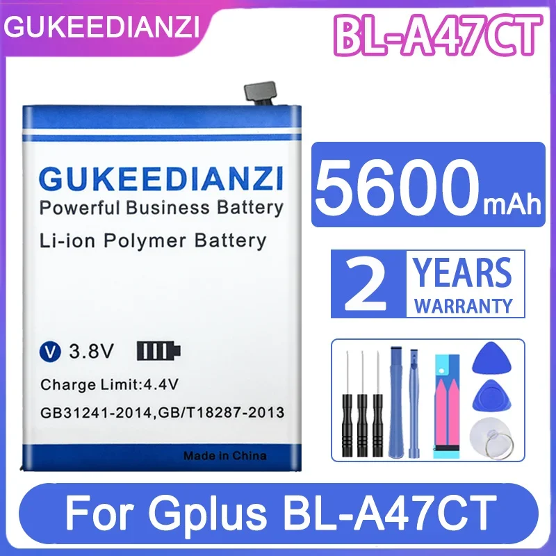 

GUKEEDIANZI Replacement Battery BLA47CT 5600mAh For Gplus BL-A47CT Mobile Phone Batteries