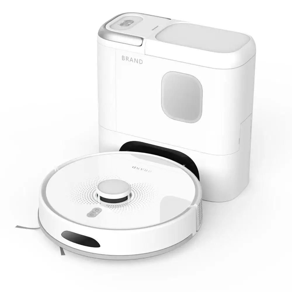 BOCO High Quality Intelligent Sweeping Robot Home Office Automatic Charging Multifunctional Base Wet & Dry Mopping Function