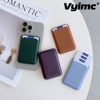 Magnetic Leather Wallet Card Holder Case For Magsafe iPhone 13 14 15 16 17 Pro Max Plus Samsung S25 Card Holder Phone Bag Cover